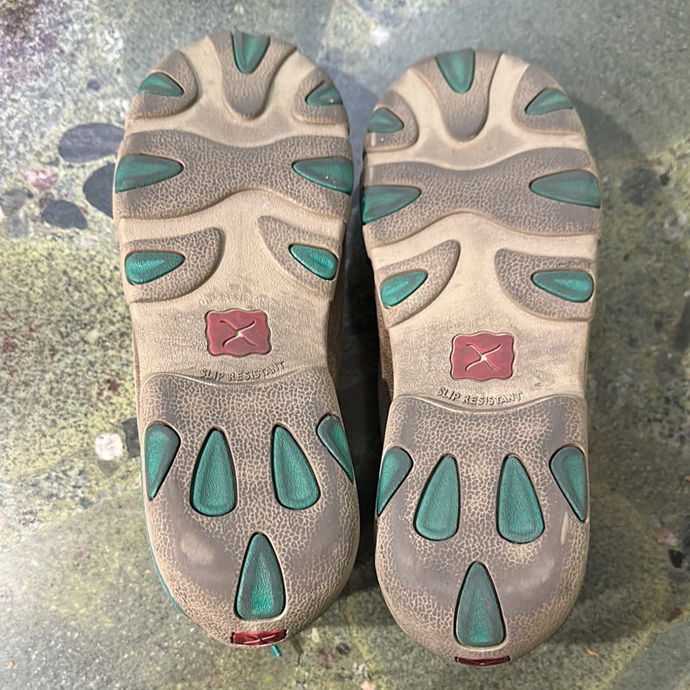 Twisted X Bomber Turquoise Leather Boots Alloy Toe Work women’s - Picture 5 of 12